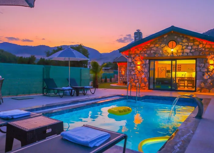 Luxury Stone House With Indoor - Outdoor Pools, Turkish Bath And Sauna In Fethiye Incirkoy photo